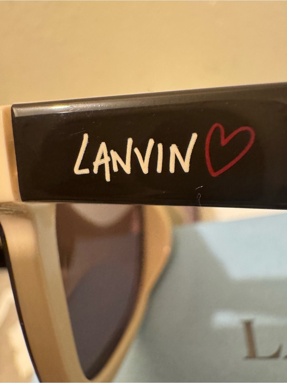 Lanvin Paris SLN 536G Square Sunglasses Full Set Black/Tortoise